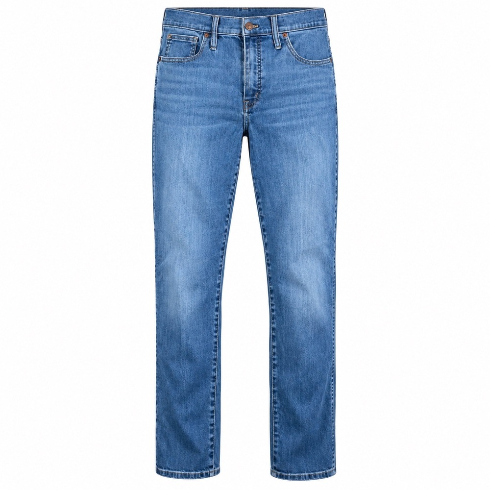 Madewell Stovepipe Jeans Womens 31 Medium Wash Stretch Straight leg Blue Denim